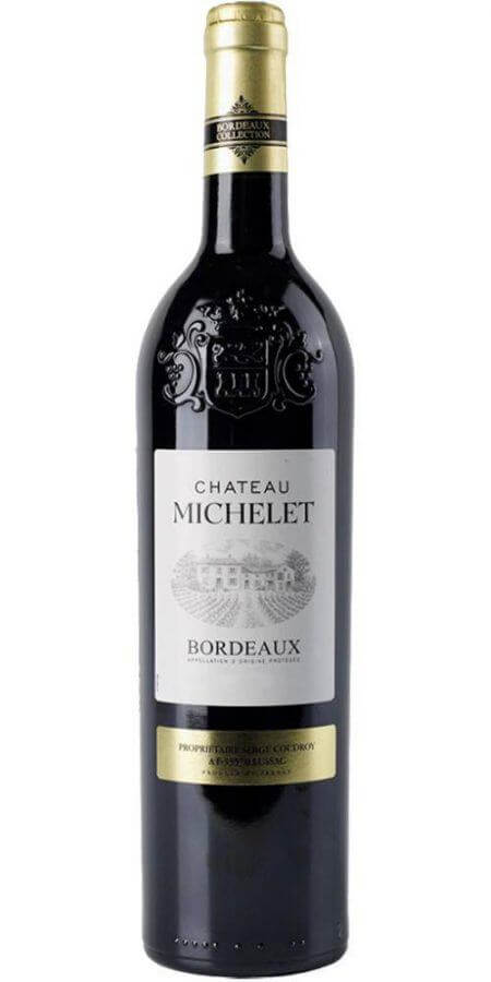 Chai rượu vang Pháp giá rẻ Chateau Michelet