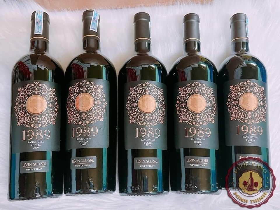 Rượu vang Ý - 1989 Sangiovese Puglia Levin Sud SRL